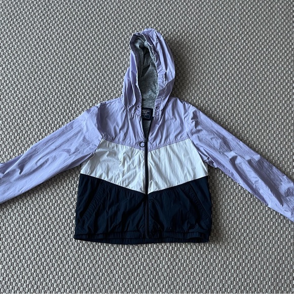 Abercrombie & Fitch small purple/white/blue jacket - Picture 1 of 3